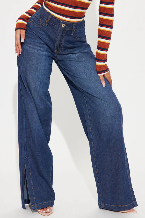 Dark wash High-Waisted Jeans