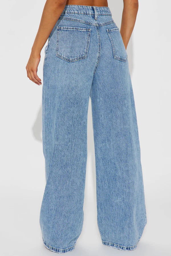 High Waisted Wide Leg Jeans