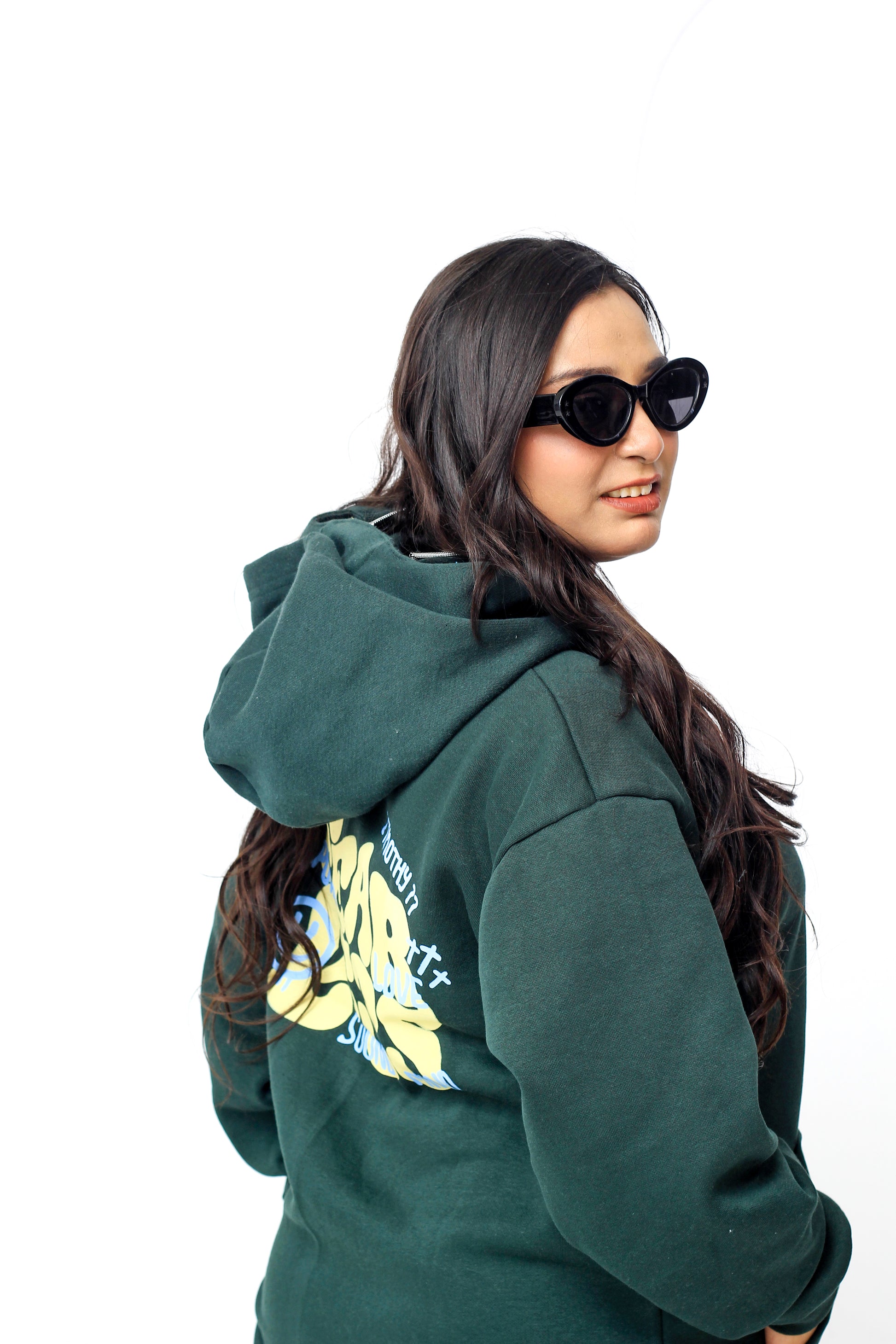 ZAIBAISH FULL-ZIP NINJA FLEECE WINTER TRACKSUIT BALACAVA UNISEX- ARMY GREEN